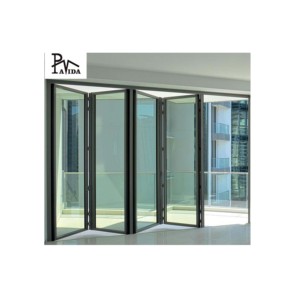 Aluminium Bi Fold Smart System Bi Fold Doors Commercial Concertina Folding Door Design