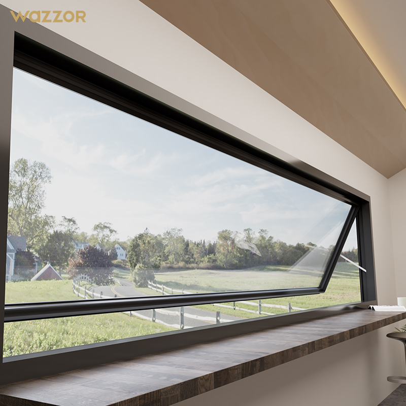 Wazzor High Quality Apartment Aluminum Alloy Electric Window Lifting Up And Down Automatic
