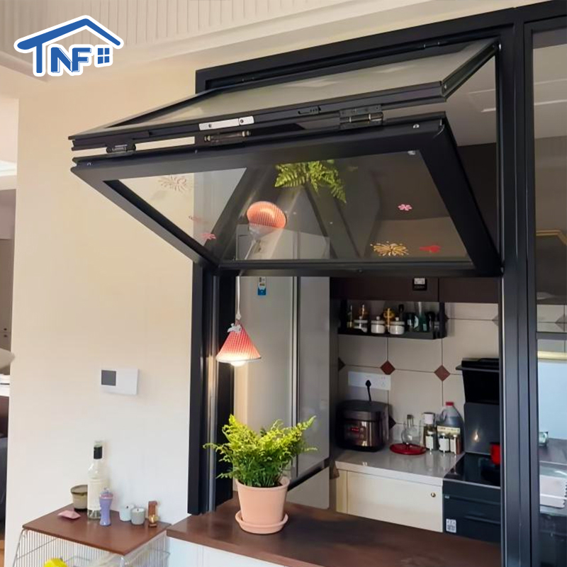 Modern Home Aluminium Tempered Glass Bi-Folding Windows Horizontal Local Window With Aluminum Alloy Frame Bifold Window Design