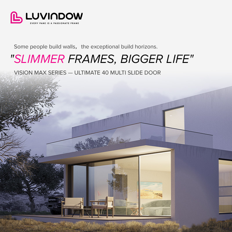 Ultra Slim Aluminum Sliding Door Easy Installation for Commercial and Residential Projects