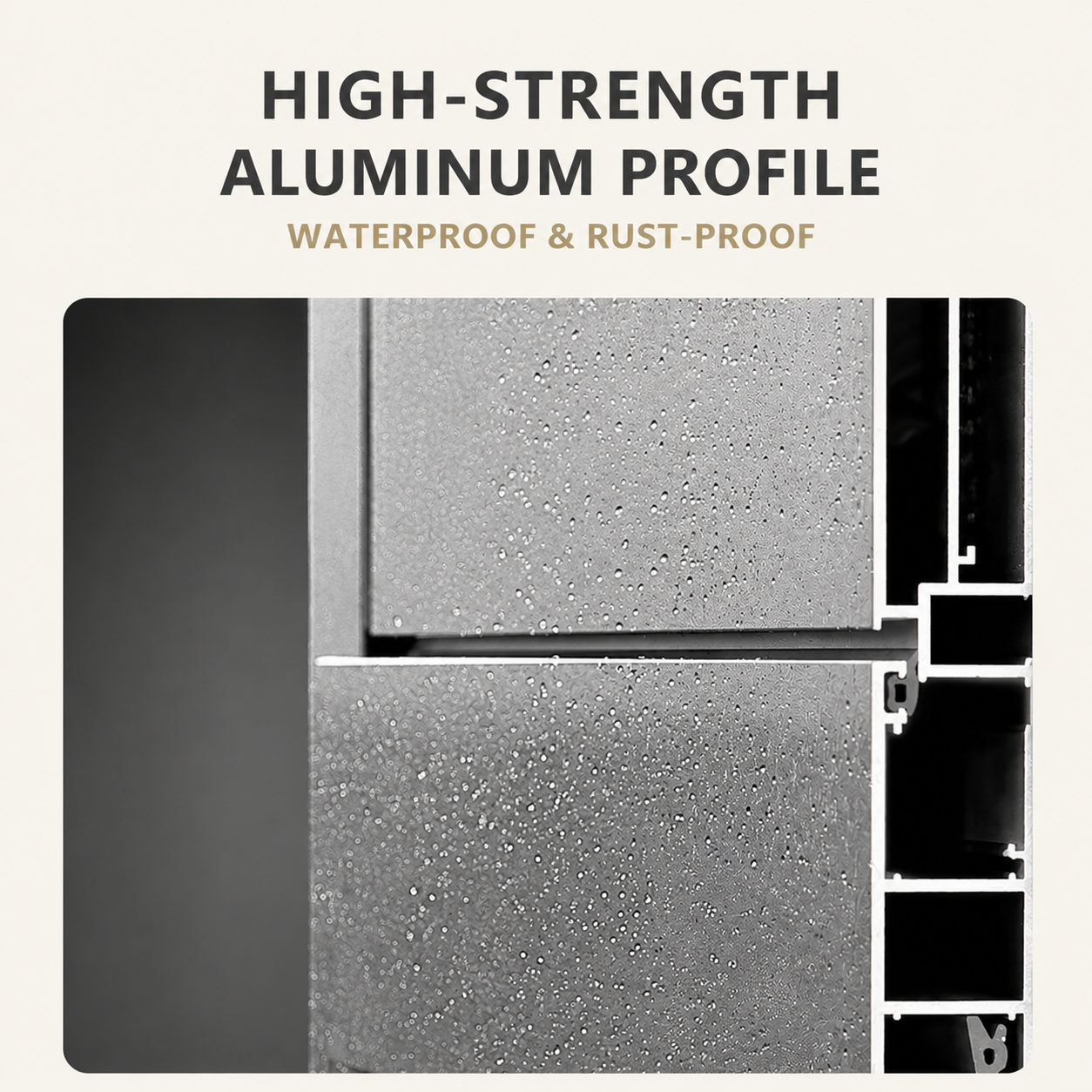 Heavy Duty Aluminum Security Door Villa Entrance Door with Multi Point Lock System