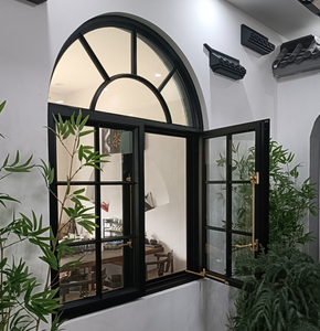 Shatterproof &amp; Corrosion Resistant Aluminium French Windows for Exteriors Bedrooms &amp; Farmhouses