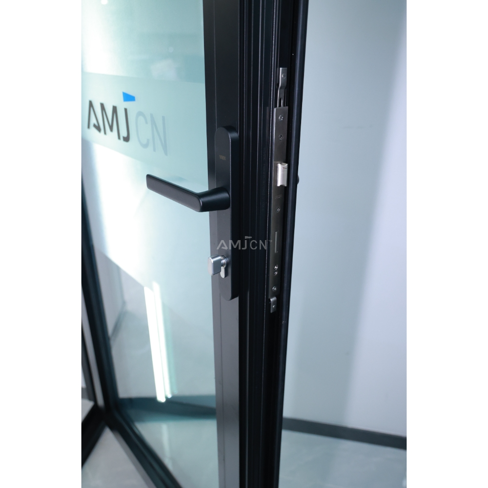 AMJ NFRC Excellent Quality Interior Door Tempered Glass USA Swing French Door Aluminum French Casement Door