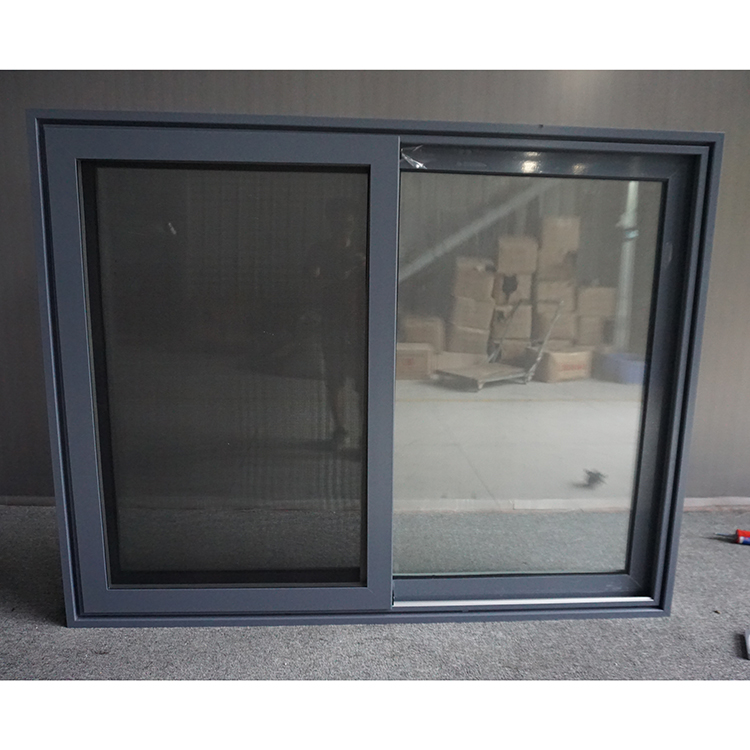 Double Glazing for House Windows, AS2047 AS2088 Two Track Sliding Double Glazed Thermal Break Waterproof Aluminium Windows