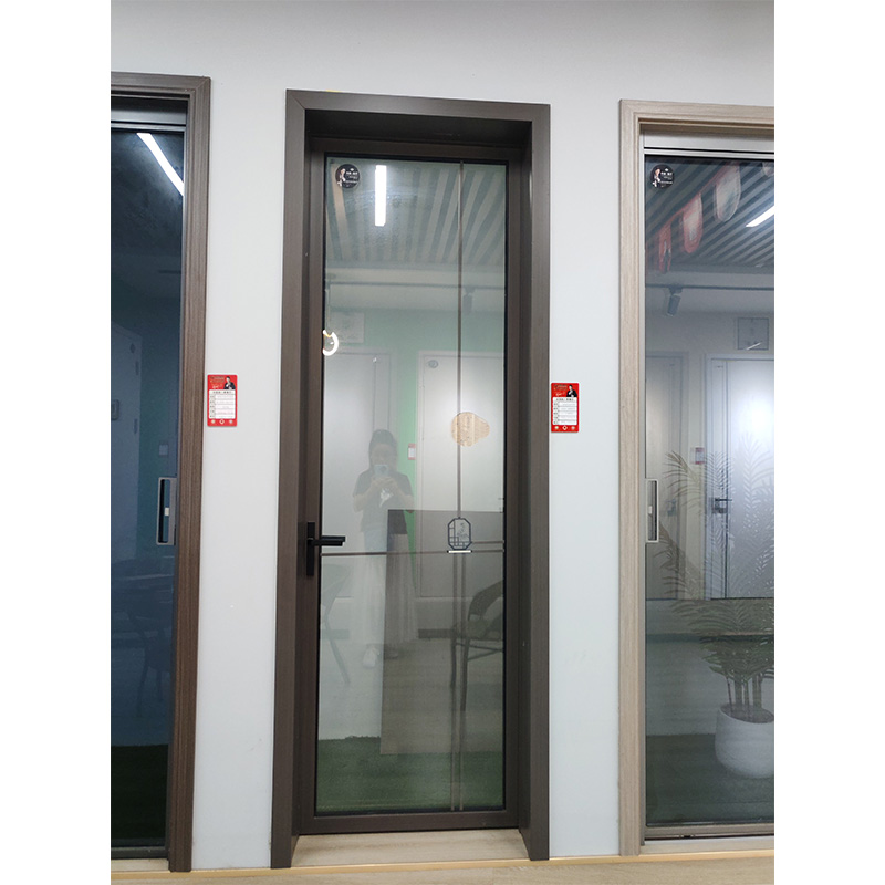 Factory Direct Supplier Modern French Glass Door Black Aluminum Frame Waterproof Front Entry Casement Swing Door