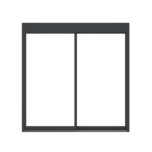 Brief Design Ultra Narrow Edge Single Glass Aluminium Smooth Sliding Door Kitchen Sliding Door