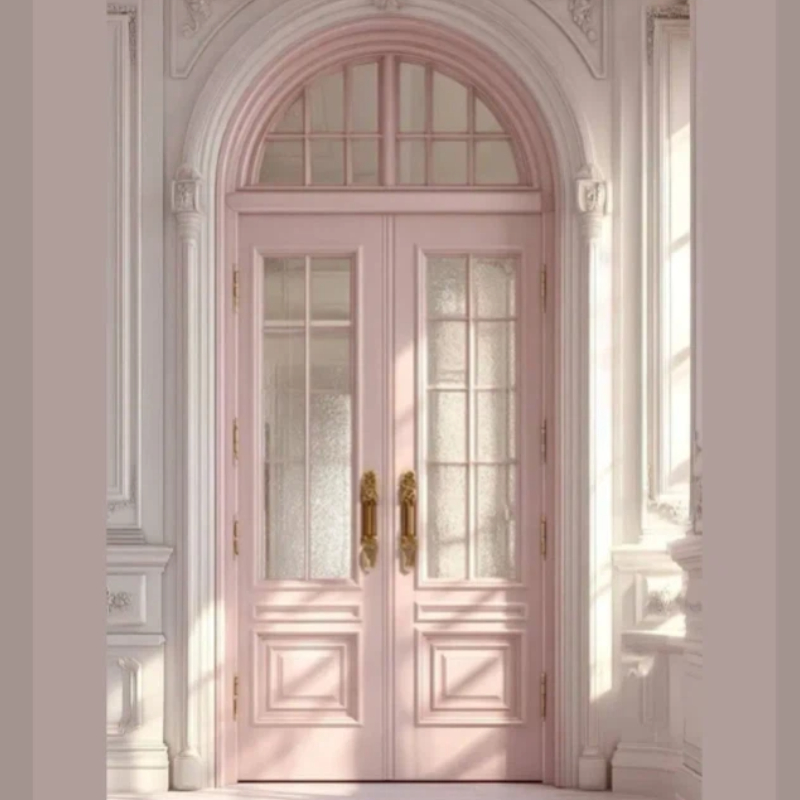 Foshan Factory for Heritage French Doors External Thermal Break Aluminium Entry Doors with Arch Design