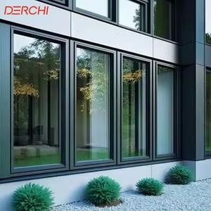 High Efficiency Double Glass Aluminum Casement Windows
