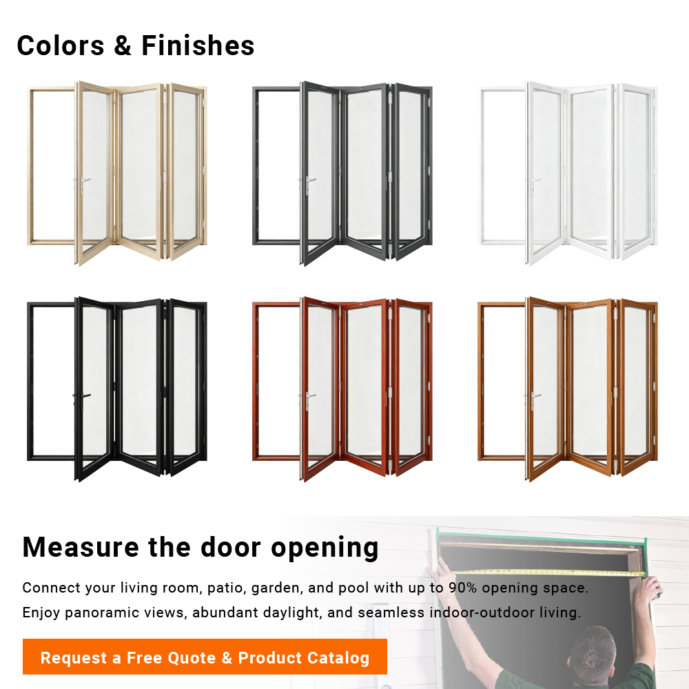 American Standard Grill Design Interior Bi Fold Folding Door Villa Accordion Aluminum Folding Patio Door