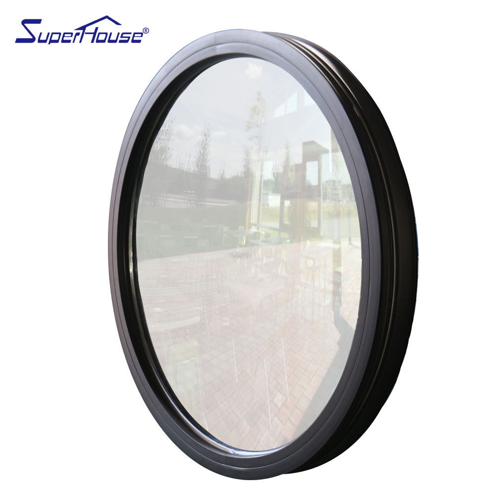 Superhouse Circle Window FPA Hurricane Impact Aluminum Round Fix Window for House