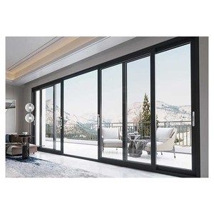 Modern White Aluminium Slide Triple Glass Pocket Door System