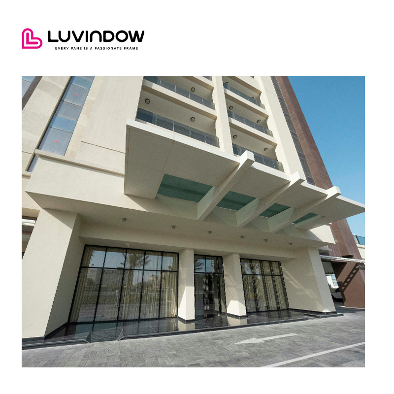 Seattle Retail Store Exterior Storefront Aluminum Door Double Glazed Tempered Glass Modern Design