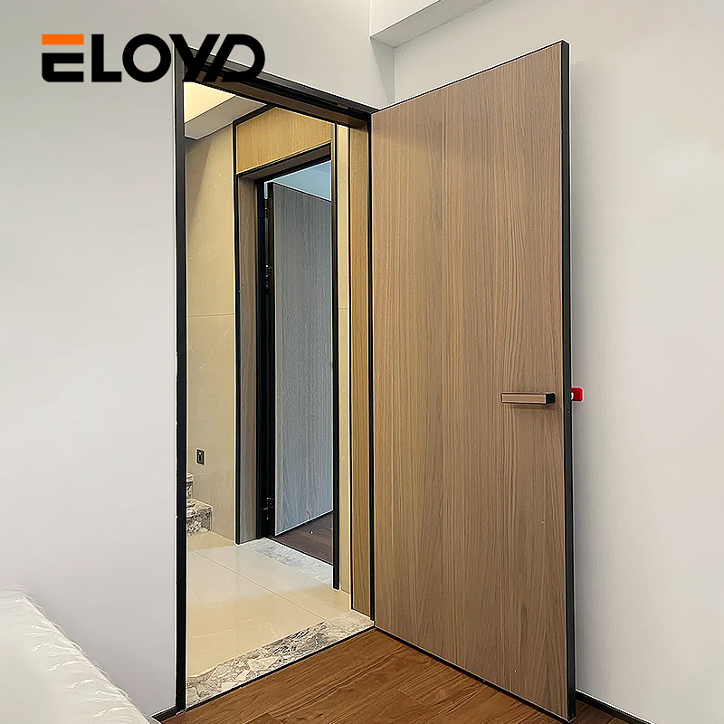 Eloyd Modern Ultra-Narrow Windproof Energy Efficient Durable Aluminum Solid Wood Eco Customized Color Interior Doors 5-Year