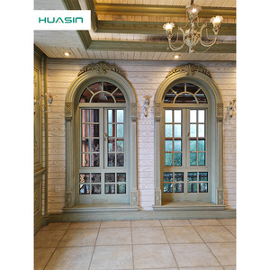 Huasin Wholesale Canada Standard Dustproof Waterproof and Sealing 2025 Customized Aluminum Clad Door Manufacturer