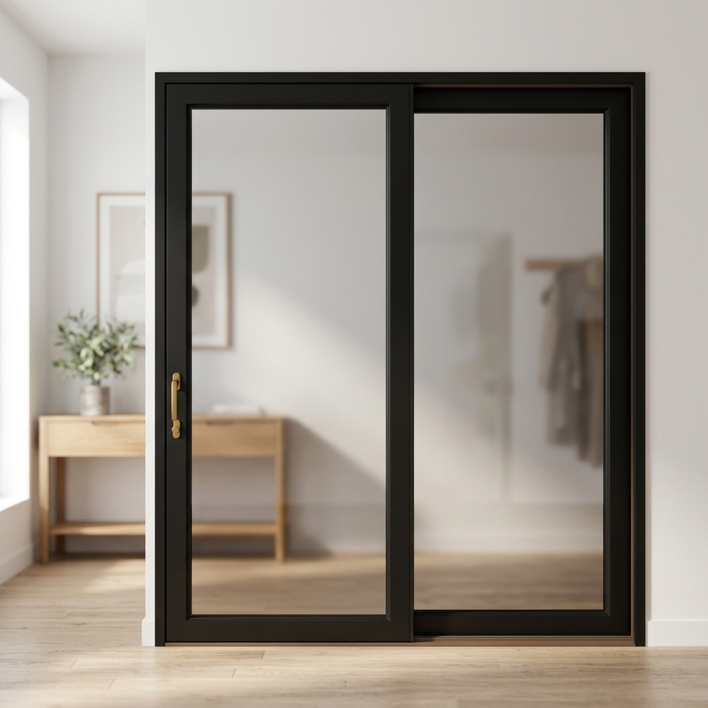 Modern Design Wood Aluminum Sliding Door for Home Soundproof Insulation Exterior Sliding Door