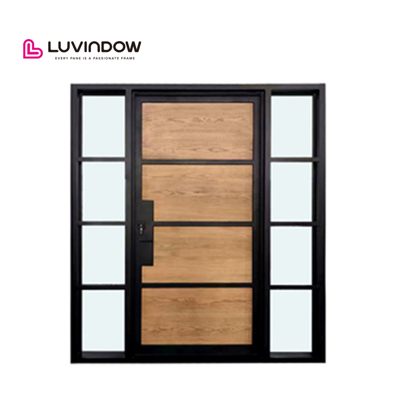 China Top Manufacturer Minimalist Style High-Strength Aluminum Alloy Anti-Theft Apartment Entry Door Stainless Steel Multi-Point