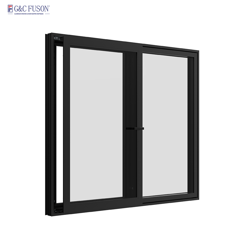 Fuson Aluminum Sliding Pivot Hinge Window Casement Glass Casement Windows Aluminium Tilt Turn Drifting Window Aluminium Glass