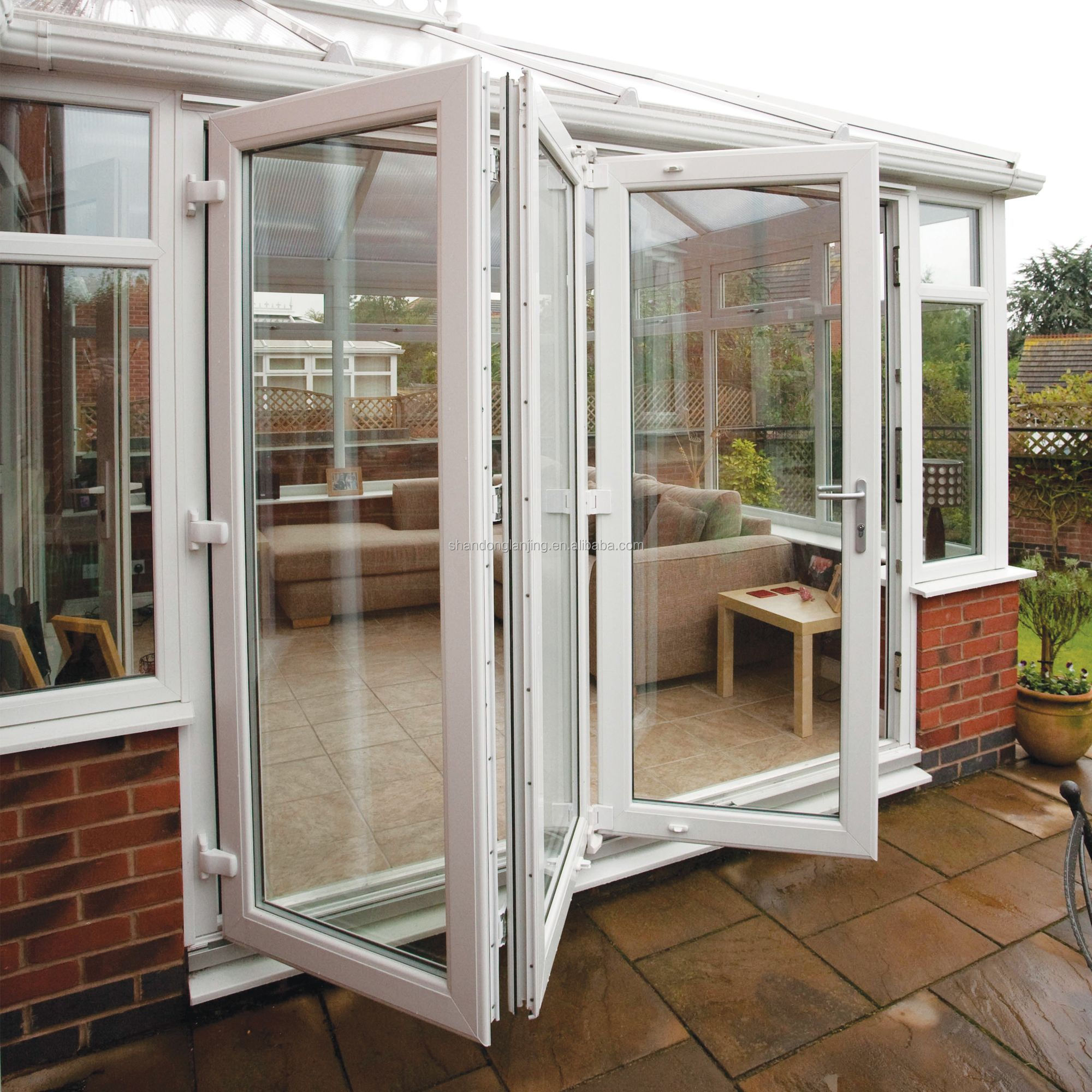 LG Vacuum Glass Tempered Insulated Glass for Modern Design Double Glazed Windows and Doors Aluminium Alloy Bi Folding for Hotels