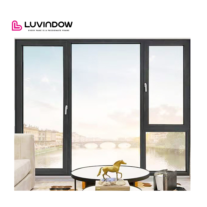 NOA NFRC Hurricane Proof Impact Windows Low Cost Living Home House Easy Installation Aluminum Tilt Turn Window With Smart Glass
