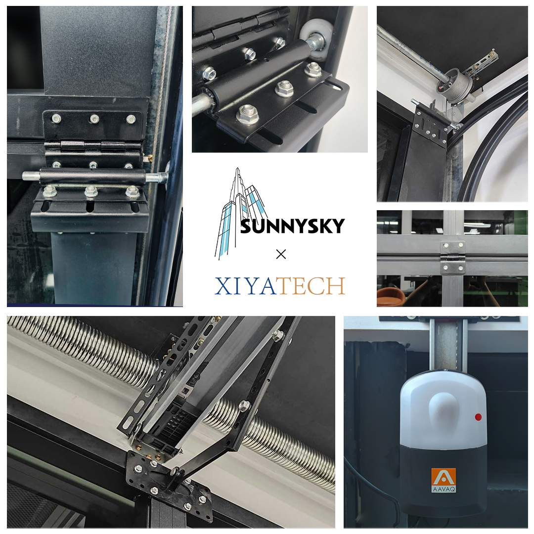 Sunnysky Aluminum Roller Garage Doors Insulated Shutter Thermal Break Frame Automatic Commercial Frontage