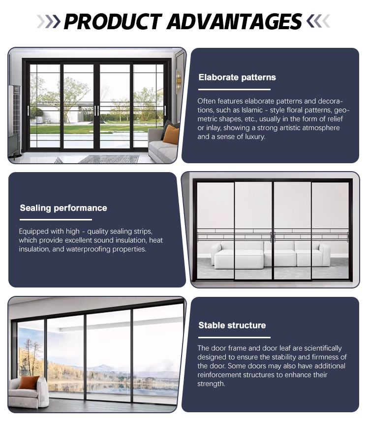 Aluminum Alloy Double Glazing Glass Sliding Doors with Minimalist Design for Interior Kitchen & Bathroom