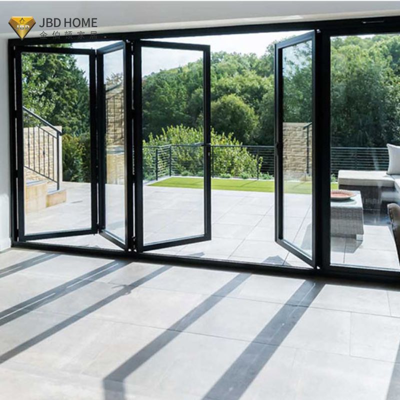 Australia Standard Heavy Duty Aluminum Folding Door Interior Modern Design Bi-fold Doors with Finished Surface