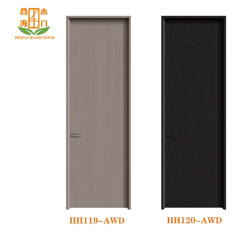 Modern Waterproof Sound-proof Finished Wood Aluminum Door with Nylon Screen for Kitchen Living Room Bedroom Bathroom Interior