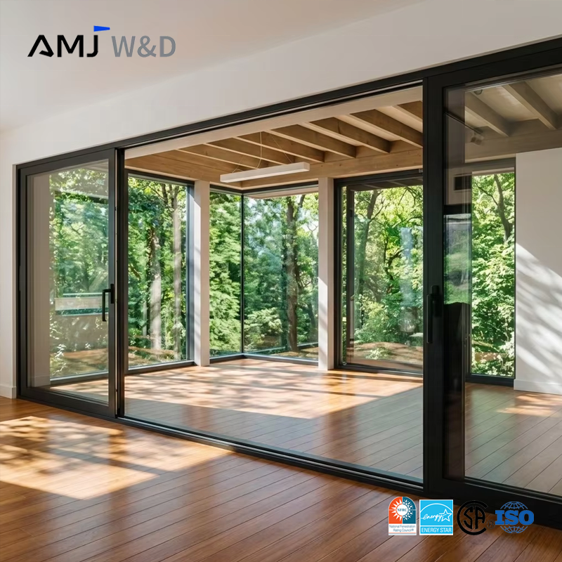Custom Lift Sliding Door Patio Laminated Glass Hurricane Impact Aluminium Sliding Doors for Houses