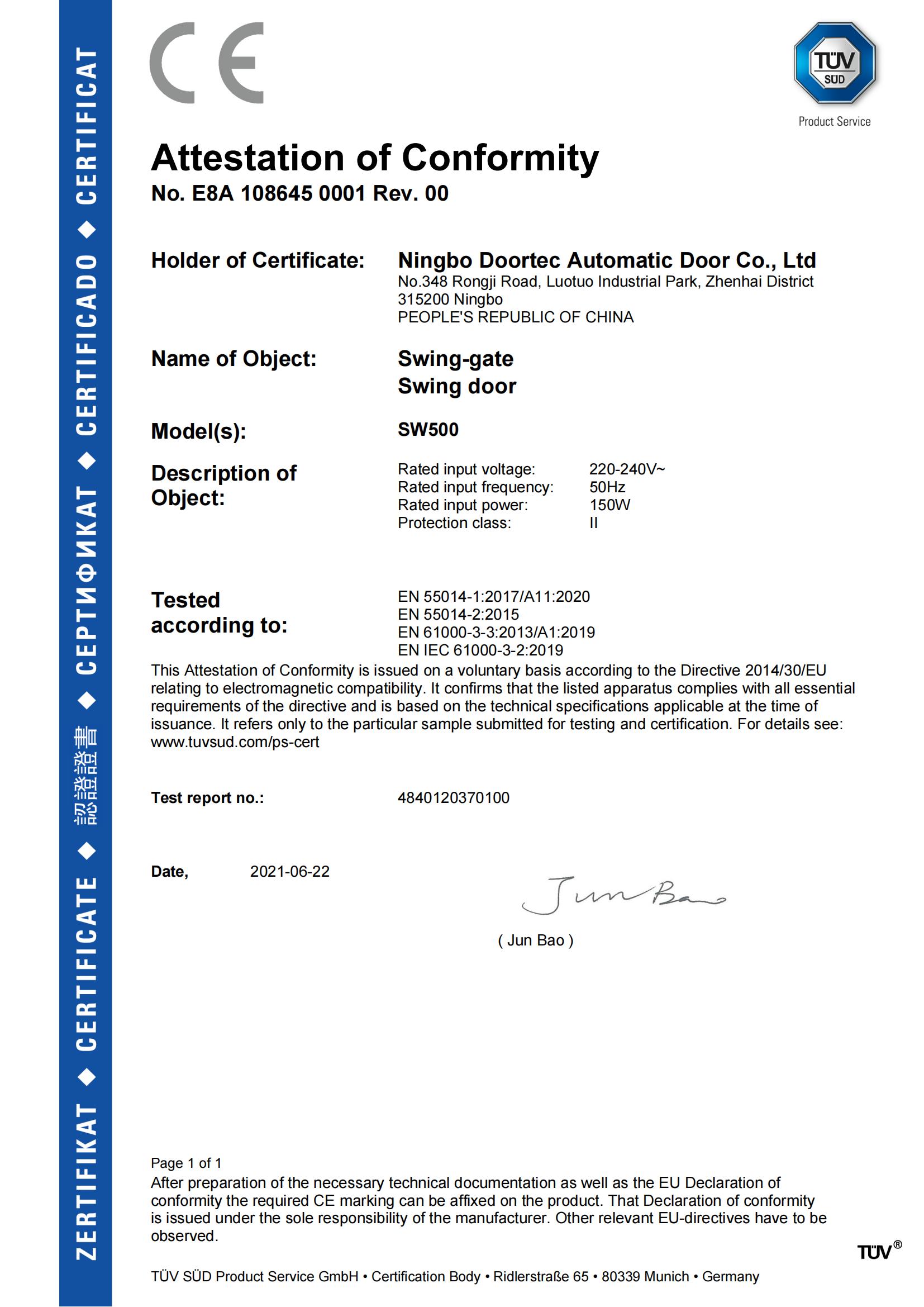 Certificate 5