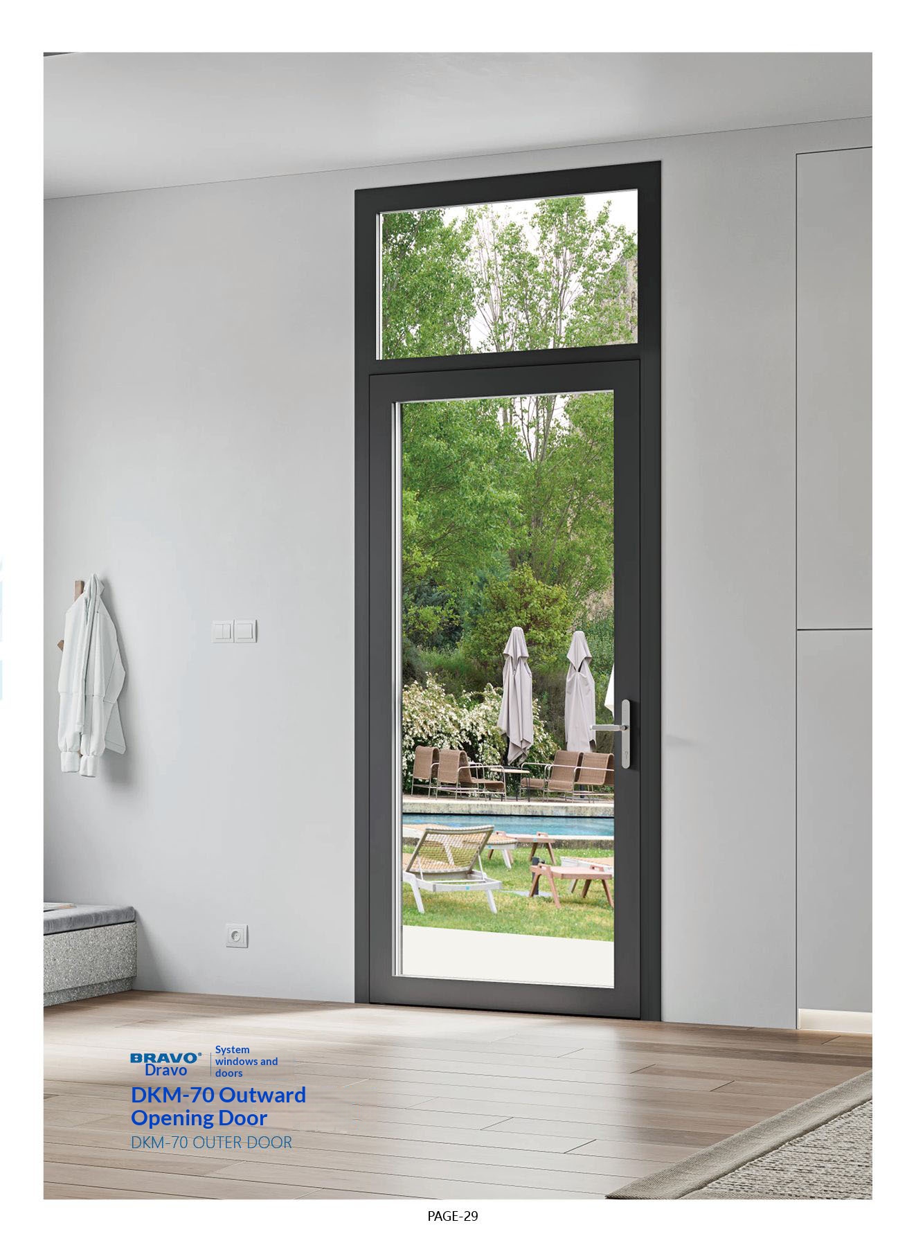 Door Doors Interior for Houses Entrance Front Sliding Composite Internal Folding Indoor Aluminum House Main Glass Entry