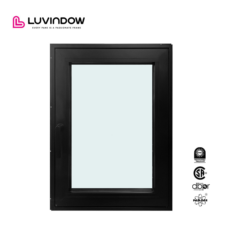 Architectural Grade Slim Frame Aluminum Windows Thermal Break Aluminum 6060 T66 Casement Window Energy Star Certified