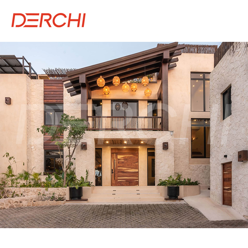 Custom Villa House Project Window And Door Thermal Break Insulated Window Soundproof Double Glazed Aluminum Casement Windows