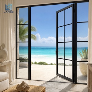 Coastal Grade French Grid Aluminum Door Anti-Corrosion Thermal Break