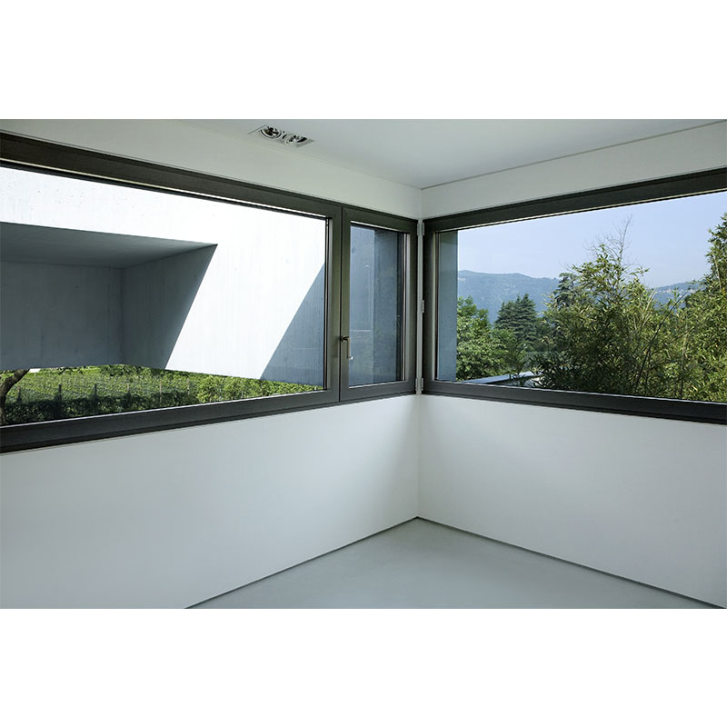 Custom Hurricane Impact Soundproof Aluminium Window House Villa Hotel Modern Black Aluminum Glass Sound Proof Casement Windows