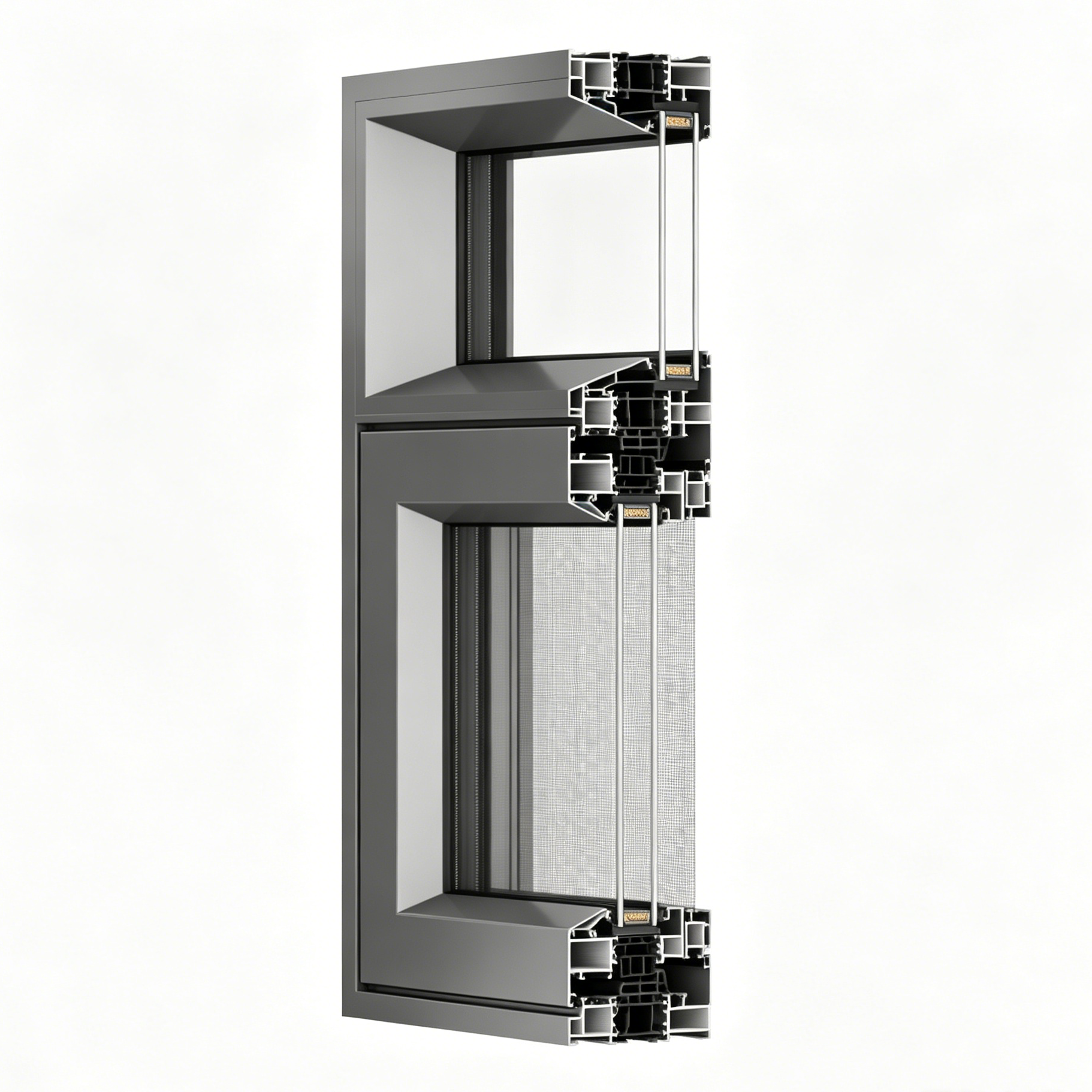 American Modern House Use Tilt and Turn Casement Window Double Glazed Aluminium Glass Inward Opening Swing Windows with NFRC