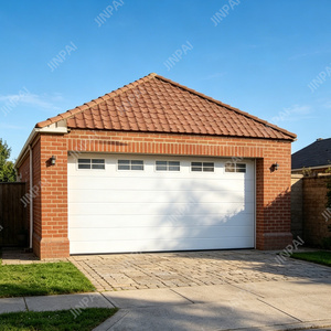 2026 New Infinity Flush Panel Smooth Horizontal Modern Tinted Glass Design Aluminum Sterling Garage Door