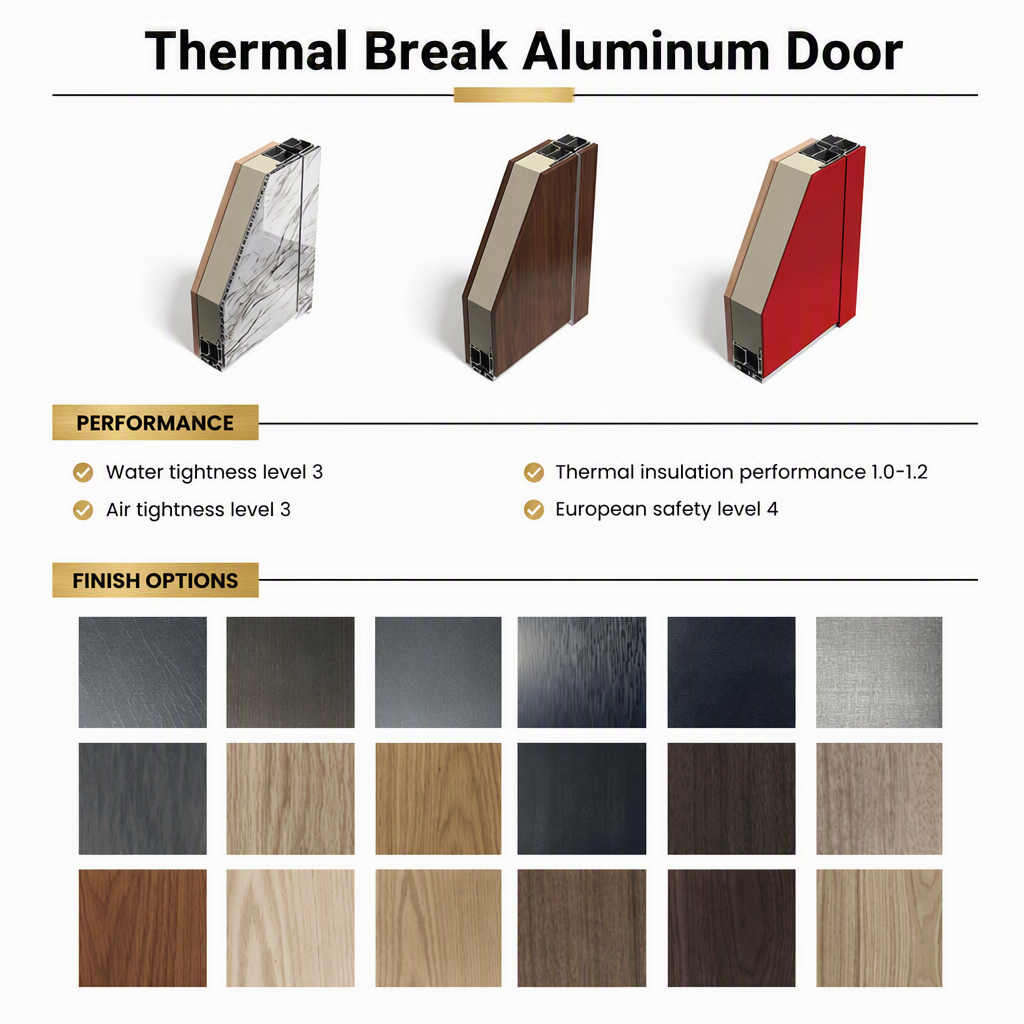 Modern Geometric Thermal Break Aluminum Pivot Entry Door Waterproof Anti-Theft Exterior Hall Villa Apartment Security Door Smart