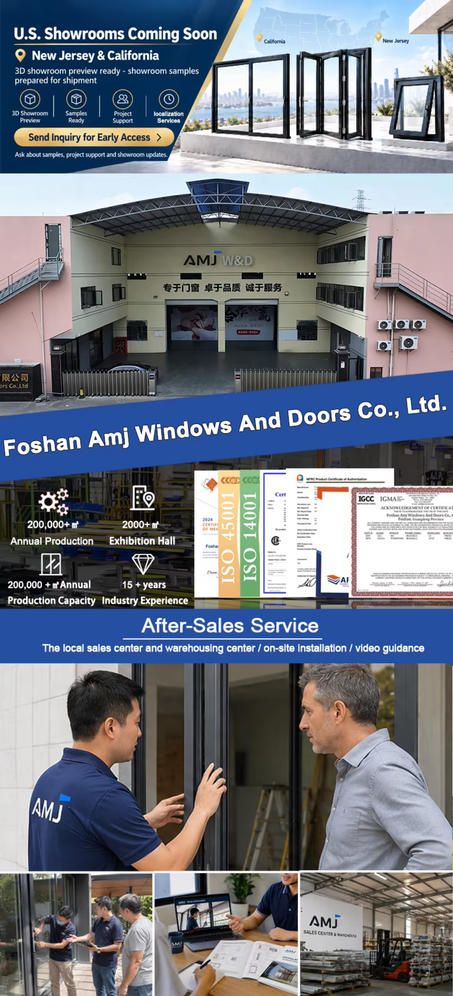 Hurricane Impact Sliding Screen Doors Patio Door Wall Pocket Stacker Door for Villa House Home