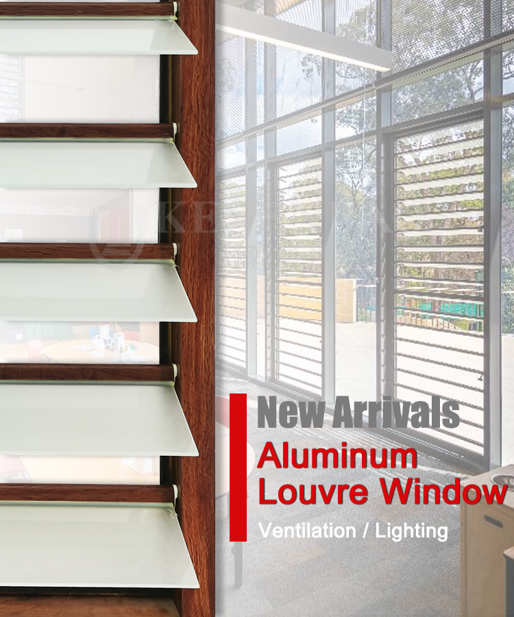 Aluminum Glass Louvre Design Display