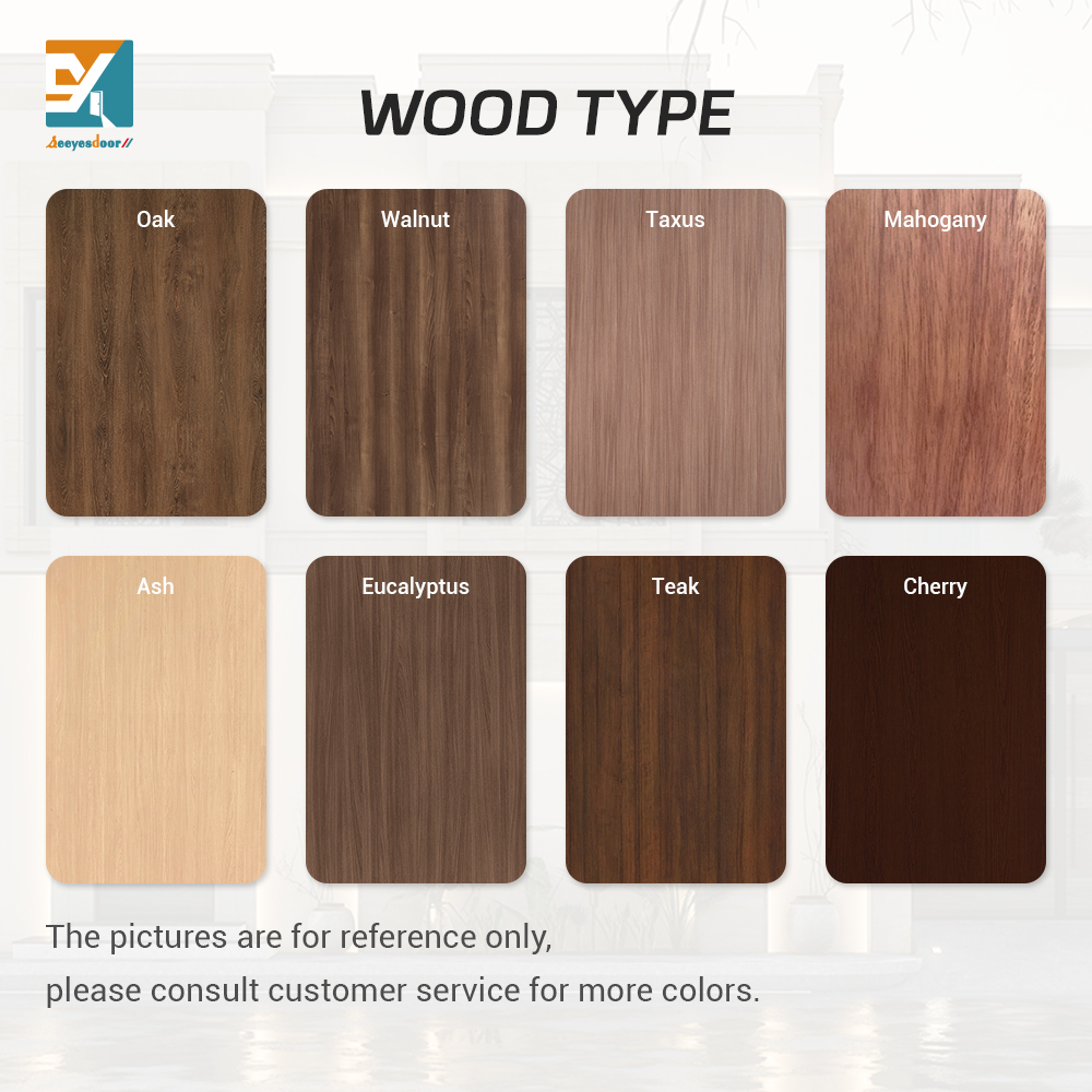 Seeyesdoor Modern Home Security Pivot Door Steel Aluminum Front Double Doors Luxury Walnut Solid Wood Entrance Door