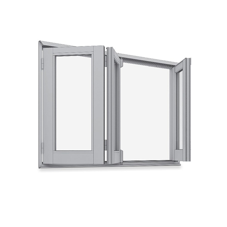 Aluminum Folding windows Tempered Glass Window for Apartment and Hotel Aluminium windows Frame